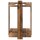 vidaXL Billardqueue-Ständer Holzwerkstoff 42 x 43 x 60 cm Altholz Braun 3429732
