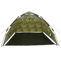 vidaXL Angelzelt mit Schnellverschluss 4 Personen Helles Camouflage Mehrfarbig 42042279