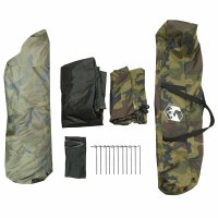 vidaXL Angelzelt mit Schnellverschluss 4 Personen Helles Camouflage Mehrfarbig 42042279