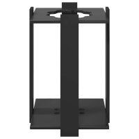 vidaXL Billardqueue-Ständer Holzwerkstoff 42 x 43 x 60 cm Schwarz Schwarz 8006783