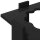vidaXL Billardqueue-Ständer Holzwerkstoff 42 x 43 x 60 cm Schwarz Schwarz 8006783