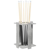 vidaXL Billardqueue-Ständer Holzwerkstoff 42 x 43 x 60 cm Betongrau Grau 8006785