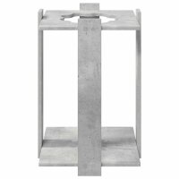 vidaXL Billardqueue-Ständer Holzwerkstoff 42 x 43 x 60 cm Betongrau Grau 8006785