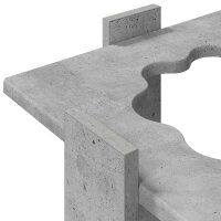 vidaXL Billardqueue-Ständer Holzwerkstoff 42 x 43 x 60 cm Betongrau Grau 8006785