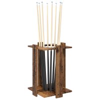 vidaXL Billardqueue-Ständer Holzwerkstoff 42 x 43 x 60 cm Altholz Braun 8006789