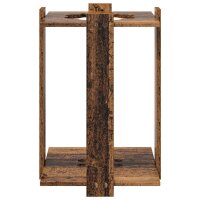 vidaXL Billardqueue-Ständer Holzwerkstoff 42 x 43 x 60 cm Altholz Braun 8006789