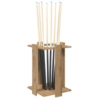 vidaXL Billardqueue-Ständer Holzwerkstoff 42 x 43 x 60 cm Braun 8006790