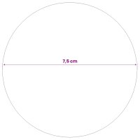 vidaXL Gebürsteter Ball 6 Stk. Ø 7,5 cm Silber Edelstahl 201 Silber 42008413