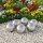 vidaXL Gebürsteter Ball 6 Stk. Ø 7,5 cm Silber Edelstahl 201 Silber 42008413