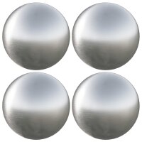 vidaXL Gebürsteter Ball 4 Stk. Ø 10 cm Silber...