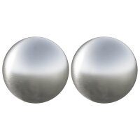 vidaXL Gebürsteter Ball 2 Stk. Ø 15 cm Silber...