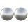 vidaXL Gebürsteter Ball 2 Stk. Ø 15 cm Silber Edelstahl 201 Silber 42008415