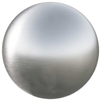vidaXL Gebürsteter Ball Ø 20 cm Silber...