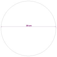 vidaXL Gebürsteter Ball Ø 20 cm Silber Edelstahl 201 Silber 42008416
