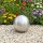 vidaXL Gebürsteter Ball Ø 20 cm Silber Edelstahl 201 Silber 42008416