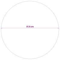 vidaXL Gebürsteter Ball Ø 37,5 cm Silber Edelstahl 201 Silber 42008418