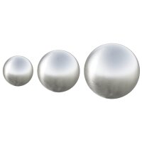 vidaXL Gebürsteter Ball 3 Stk. Ø 20 cm Silber Edelstahl 201 Silber 42008420