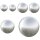 vidaXL Gebürsteter Ball 6 Stk. Ø 15 cm Silber Edelstahl 201 Silber 42008421