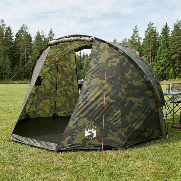 vidaXL Angelzelt mit Schnellverschluss Personen Helles Camouflage Mehrfarbig 42042278