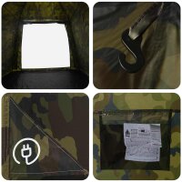 vidaXL Angelzelt mit Schnellverschluss Personen Helles Camouflage Mehrfarbig 42042280