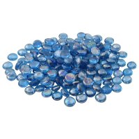 vidaXL Glasnugget 17-19 mm Helles Kobaltblau Glas Blau...