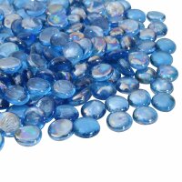 vidaXL Glasnugget 17-19 mm Helles Kobaltblau Glas Blau 42041580