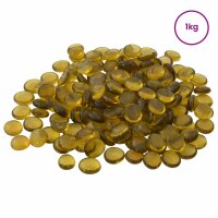 vidaXL Glasnugget 17-19 mm Gelb Glas Gelb 42041584