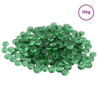 vidaXL Glasnugget 17-19 mm Grün Glas Grün 42041594