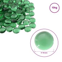 vidaXL Glasnugget 17-19 mm Grün Glas Grün 42041594