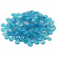 vidaXL Glasnugget 17-19 mm Aqua Blau Glas Blau 42041599