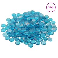 vidaXL Glasnugget 17-19 mm Aqua Blau Glas Blau 42041599