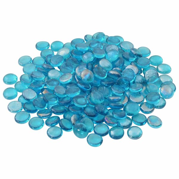 vidaXL Glasnugget 17-19 mm Aqua Blau Glas Blau 42041586