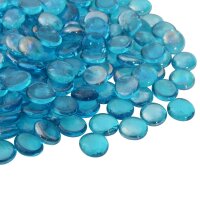 vidaXL Glasnugget 17-19 mm Aqua Blau Glas Blau 42041586