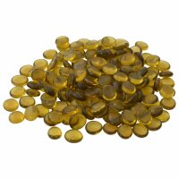 vidaXL Glasnugget 17-19 mm Gelb Glas Gelb 42041597