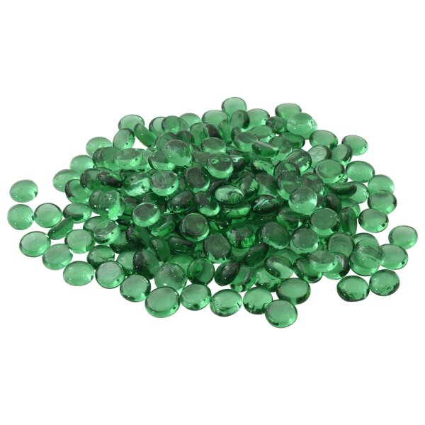 vidaXL Glasnugget 17-19 mm Grün Glas Grün 42041581