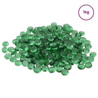 vidaXL Glasnugget 17-19 mm Grün Glas Grün 42041581