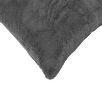 vidaXL Kissenbezug 6 stk. HEERLEN Dunkelgrau 50 x 80 cm Dunkelgrau 912172