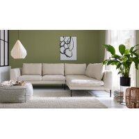 Roomio® No. 4101- Ecksofa naturfarbener Bezug Monty...