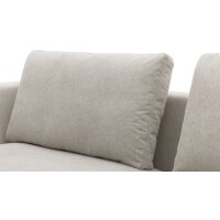 Roomio® No. 4101- Dreisitzer sandfarbener Bezug Simply Clean & schwarze Kufenfüße 380 MK - Länge ca. 230 cm
