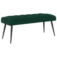 vidaXL Bank mit Knopfheftung Dunkelgrün 110 x 40 x...