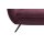 SOFAkultur Programm SK 254 Sixty 2.0 - 2,5-Sitzer purplefarbener Bezug Velvet & mattschwarze Füße – Länge ca. 200 cm