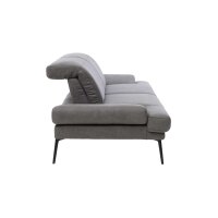 Interliving Sofa Serie 4460 - Zweisitzer grauer Bezug Clint & schwarze Metallfüße - Länge ca. 232 cm