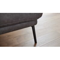 Interliving Sofa Serie 4460 - Zweisitzer grauer Bezug Clint & schwarze Metallfüße - Länge ca. 232 cm
