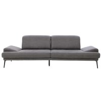 Interliving Sofa Serie 4460 - Zweisitzer grauer Bezug Clint & schwarze Metallfüße - Länge ca. 232 cm