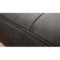 Interliving Sofa Serie 4460 - Zweisitzer grauer Bezug Clint & schwarze Metallfüße - Länge ca. 232 cm