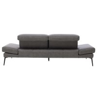 Interliving Sofa Serie 4460 - Zweisitzer grauer Bezug Clint & schwarze Metallfüße - Länge ca. 232 cm