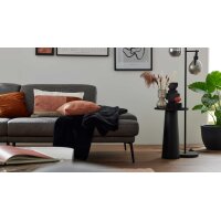 Interliving Sofa Serie 4460 - Zweisitzer grauer Bezug Clint & schwarze Metallfüße - Länge ca. 232 cm