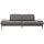 Interliving Sofa Serie 4460 - Zweisitzer grauer Bezug Clint & schwarze Metallfüße - Länge ca. 232 cm