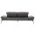 Interliving Sofa Serie 4460 - Zweisitzer grauer Bezug Clint & schwarze Metallfüße - Länge ca. 232 cm