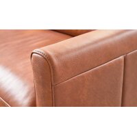 Interliving Sofa Serie 4004 - Zweisitzer cognacfarbenes LongLife-Leder Z75-50 - Länge ca. 200 cm